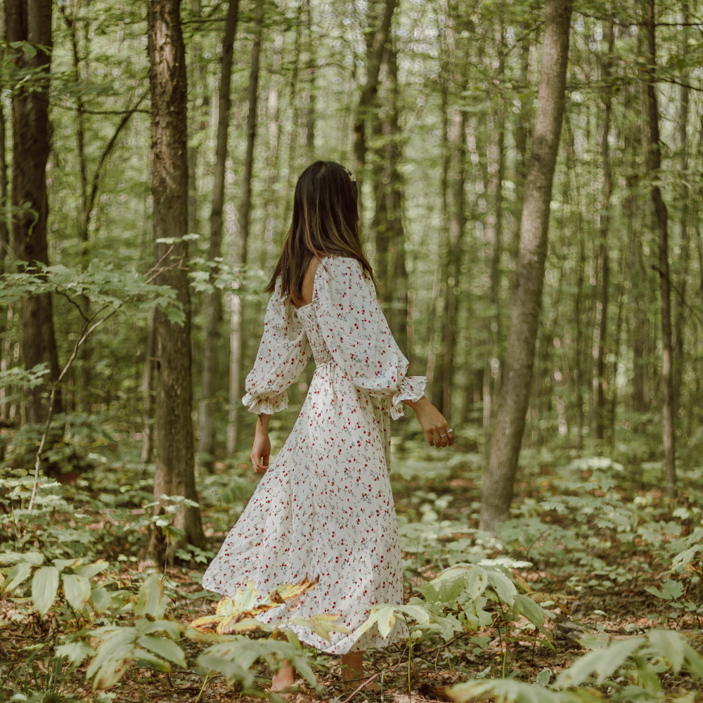 female in the forest