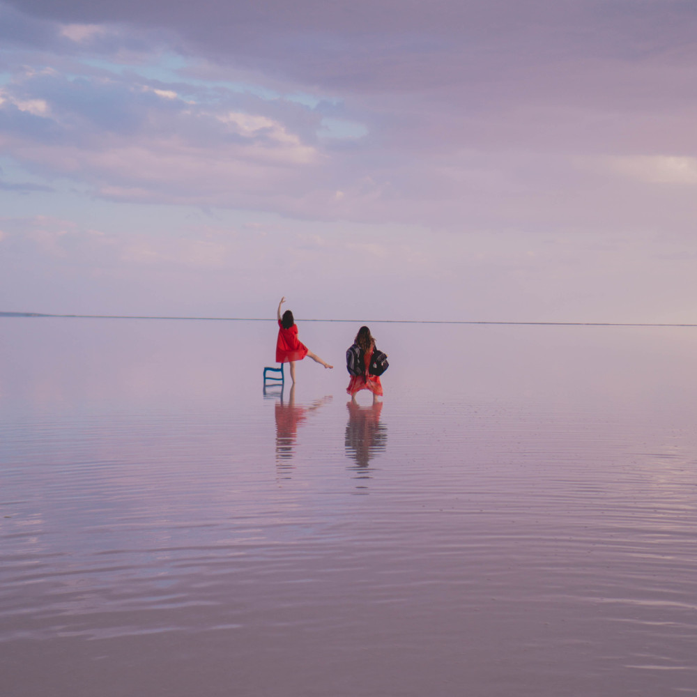 couple in the ocean