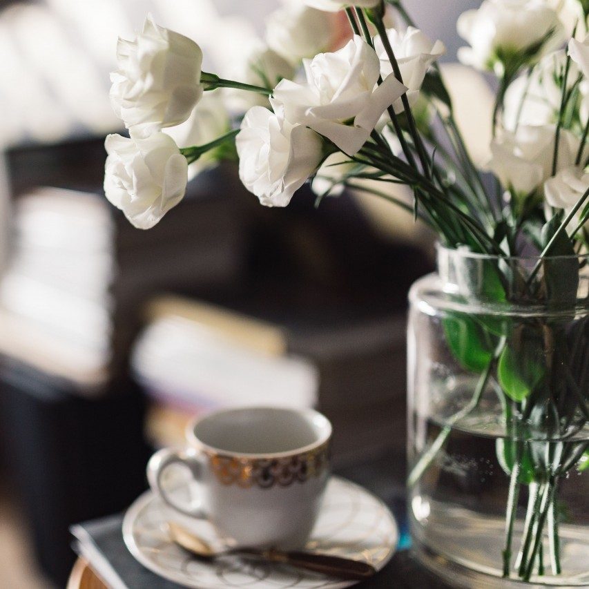 bouquet of white flowers